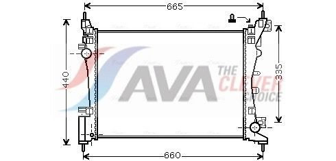 FTA2318 AVA Радіатор охолодження двигуна